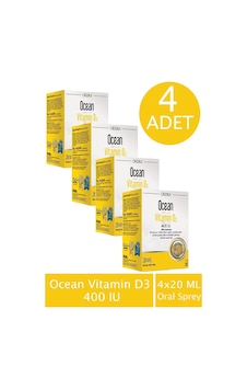 Orzax Ocean Vitamin D3 400 IU Oral Sprey 4 x 20 ML Orzax Ocean Vitamin D3 400 IU Oral Sprey 4 x 20 ML