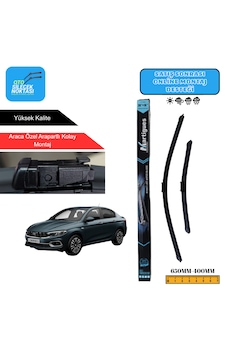 Fıat Egea Sedan 2015 Araca Özel Uyumlu Ön Cam Silecek Takımı 650mm-400mm Fıat Egea Sedan 2015 Araca Özel Uyumlu Ön Cam Silecek Takımı 650mm-400mm