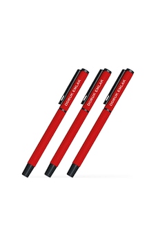 Kişiye Özel Kırmızı Metal Roller Kalem 20 Adet Model 40 Kişiye Özel Kırmızı Metal Roller Kalem 20 Adet Model 40