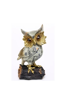 Dolar Baskılı Özel Tasarım Polyester Baykuş - 17x10 Cm Dolar Baskılı Özel Tasarım Polyester Baykuş - 17x10 Cm