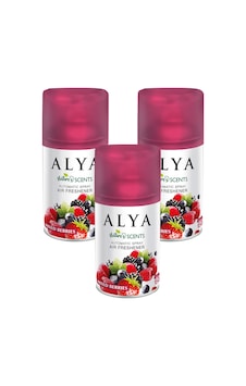 Alya Nature's Scents Mixed Berries Karışık Kırmızı Meyveler Oda Kokusu Yedek Makine Spreyi 3 x 250 ML Alya Nature's Scents Mixed Berries Karışık Kırmızı Meyveler Oda Kokusu Yedek Makine Spreyi 3 x 250 ML