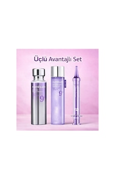 No.9 Üçlü Avantajlı Set, Toner Sıvı - Essence Serum Benzeri - Göz Kremi No.9 Üçlü Avantajlı Set, Toner Sıvı - Essence Serum Benzeri - Göz Kremi