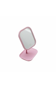 Ledli Usb Şarjlı Makyaj Aynası 18.5x14.7cm 360 Derece Renkli Plsatik Takılık Sepetli 13.5x18cm Ayak 17.5cm 5250 Diğer