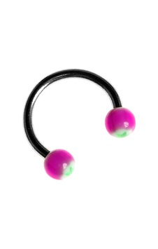 Tdgr00956 Circular Barbell 316 L Çelik Piercing K8 Çok Renkli Tdgr00956 Circular Barbell 316 L Çelik Piercing K8 Çok Renkli