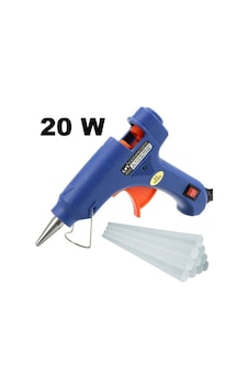 Silikon Tabancası,5 Adet Silikon, Anahtarlı, 20 Watt