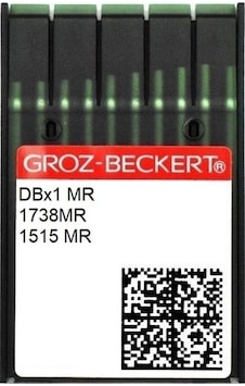 Groz Beckert DBX1 MR 18/110 Düz Makine İnce Dip Eğri Uç Dikiş İğnesi - 100 Adet Groz Beckert DBX1 MR 18/110 Düz Makine İnce Dip Eğri Uç Dikiş İğnesi - 100 Adet