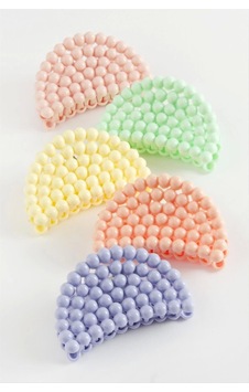 Oval Renkli Mandal Toka 6 Cm Çok Renkli Oval Renkli Mandal Toka 6 Cm Çok Renkli
