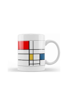 Mondrian Kupa Bardak Porselen Karışık Mondrian Kupa Bardak Porselen Karışık