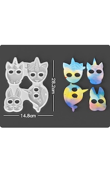Epoksi Reçine Silikon Kalıp İthal Unicorn Figürleri Anahtarlık Toka Obje Silikon Kalıp Hb10021-0079 Epoksi Reçine Silikon Kalıp İthal Unicorn Figürleri Anahtarlık Toka Obje Silikon Kalıp Hb10021-0079
