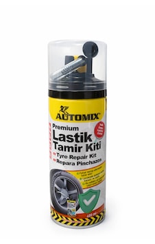 Automix Lastik Tamir Kiti 300 Ml Şişirici Köpük, Sökmeden Anında Tamir Tubeless Uyumlu