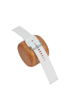 Samsung Uyumlu Galaxy Watch 46mm Klasik Beyaz Silikon Kordon