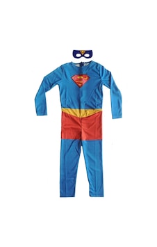 Gökmen Tekstil 3-4 Yaş Superman Kostümü Basic Kostüm Mavi