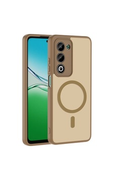 Oppo A5 Kılıf M-safe Şarj Özellikli Zore Babet Kapak Oppo A5 Zore - Kahverengi