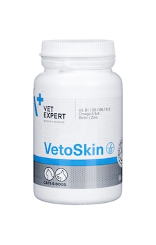 Vet Expert Vetoskin Kedi Ve Köpekler İçin Tüy Ve Cilt Gelişimi Destekleyici Kapsül 90 Adet Vet Expert Vetoskin Kedi Ve Köpekler İçin Tüy Ve Cilt Gelişimi Destekleyici Kapsül 90 Adet