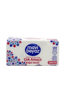 5 Adet Mavi Beyaz Çok Amaçlı Havlu 200'lü Renkli 5 Adet Mavi Beyaz Çok Amaçlı Havlu 200'lü Renkli