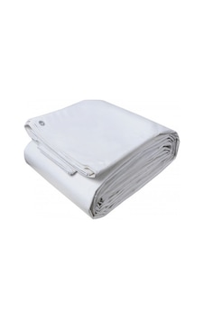 4x5 Metre Beyaz Ebatlı Pvc Branda Gölgelik Su Geçirmez Çadır Branda Tente Beyaz