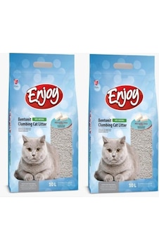 Enjoy Marsilya Sabun Kokulu İnce Topaklaşan Bentonit Kedi Kumu 2 x 10 L Enjoy Marsilya Sabun Kokulu İnce Topaklaşan Bentonit Kedi Kumu 2 x 10 L