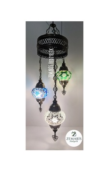El Yapımı Otantik Mozaik Avize 3 Lü Çok Renkli - 719092352 Çok Renkli El Yapımı Otantik Mozaik Avize 3 Lü Çok Renkli - 719092352 Çok Renkli