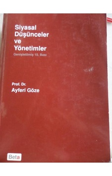 Siyasal Düşünceler ve Yönetimler/Ayferi Göze