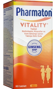 Pharmaton Vitality Tablet 60lı Pharmaton Vitality Tablet 60lı