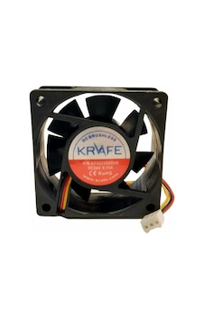 Krafe 60x60x25 24v Dc 3 Kablolu Rulmanlı Fan Krafe 60x60x25 24v Dc 3 Kablolu Rulmanlı Fan