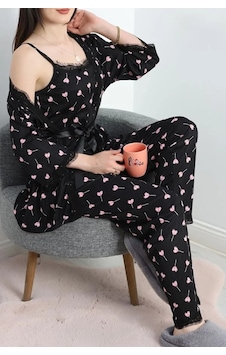 Seka Store Seka Pegasus Üçlü Pijama Takımı Pembeşeker - 66666.1287. Çok Renkli Seka Store Seka Pegasus Üçlü Pijama Takımı Pembeşeker - 66666.1287. Çok Renkli
