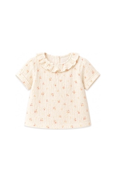 Tiffany Baby & Kids Tiffany Baby Kız Bebek Rose Dream Theme Müslin Fırfırlı Üst Krem Tiffany Baby & Kids Tiffany Baby Kız Bebek Rose Dream Theme Müslin Fırfırlı Üst Krem