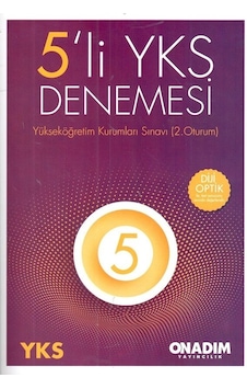 Yks Ayt 5 Deneme Sınavı - Kültür Onadım Yayıncılık