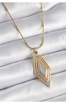 316l Çelik Gold Renk Zirkon Taşlı Vintage Model Kadın Kolye - Tj-bko9517 Renkli 316l Çelik Gold Renk Zirkon Taşlı Vintage Model Kadın Kolye - Tj-bko9517 Renkli