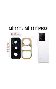 Xiaomi Uyumlu Mi 11t/ Mi11t Pro Arka Kamera Camı Kamera Camı Lensi Yapış