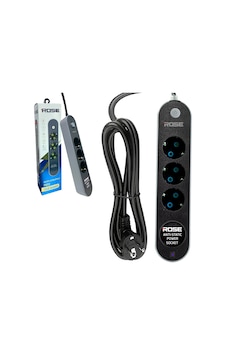 Üçlü Akım Korumalı Priz Anti Static 3x1.5 5mt Rose Gr-300-5m
