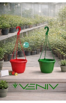 2 Adet - Askılı Dekoratif Saksı 18 Cm Çap Yükseklik 12 Cm 96165922 2 Adet - Askılı Dekoratif Saksı 18 Cm Çap Yükseklik 12 Cm 96165922