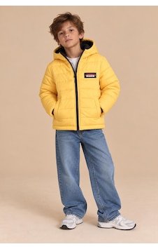 Alexandergardi Puffer Kapüşonlu Unisex Çocuk Şişme Mont Sari Alexandergardi Puffer Kapüşonlu Unisex Çocuk Şişme Mont Sari