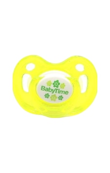 Baby Time BT151 Silikon Kiraz Uçlu Emzik Kapaklı No 3 - Sarı