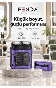 Fenda Mini Tıraş Makinesi Mor Fenda Mini Tıraş Makinesi Mor
