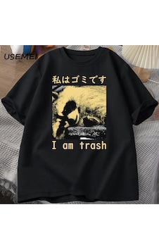 Flood Of Style Ben Çöp Japon Rakun Baskı T-shirt Harajuku Vintage Yüksek Kalite Pamuk Kısa Kollu Tişört Erke Siyah Flood Of Style Ben Çöp Japon Rakun Baskı T-shirt Harajuku Vintage Yüksek Kalite Pamuk Kısa Kollu Tişört Erke Siyah