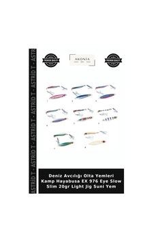 Deniz Avcılığı Olta Yemleri Kamp Hayabusa Ex 976 Eye Slow Slim 20gr Light Jig Suni Yem Deniz Avcılığı Olta Yemleri Kamp Hayabusa Ex 976 Eye Slow Slim 20gr Light Jig Suni Yem