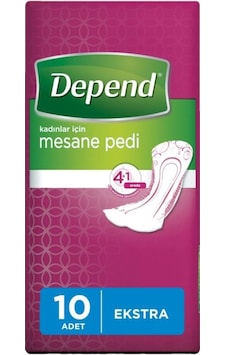Depend Kadın Mesane Pedi Ekstra 10'Lu 1 Paket Depend Kadın Mesane Pedi Ekstra 10'Lu 1 Paket