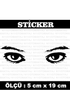Kadın Göz Sticker Araba Motosiklet Tablet Kask Etiket Kadın Göz Sticker Araba Motosiklet Tablet Kask Etiket