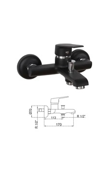 Delta Black Banyo Bataryası Liberella Krom Delta Black Banyo Bataryası Liberella Krom