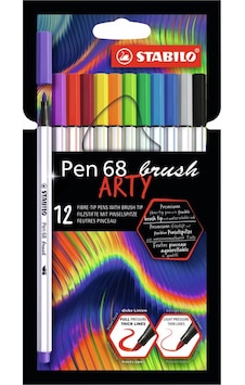Stabilo Pen 68 Brushy Arty 12Li Fineliner Kalem 568-12-21-20 Stabilo Pen 68 Brushy Arty 12Li Fineliner Kalem 568-12-21-20