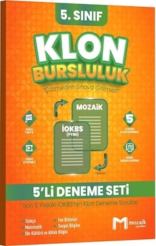 Mozaik Yayınları 5. Sınıf Klon 5 Li Deneme Seti Mozaik Yayınları 5. Sınıf Klon 5 Li Deneme Seti
