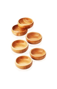 Bambu Yuvarlak 6 lı Lüks Çerezlik 9 5 x 3 cm