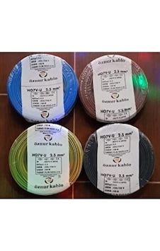 Öznur 1,5Mm & 2,5Mm Nya Kablo Tek Damar %100 Tam Bakır 100 Metre Öznur 1,5Mm & 2,5Mm Nya Kablo Tek Damar %100 Tam Bakır 100 Metre