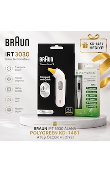 Braun Irt 3030 Alana Polygreen Kd-1481 Ateş Ölçer Hediye Braun Irt 3030 Alana Polygreen Kd-1481 Ateş Ölçer Hediye
