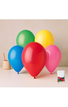Renkli Klasik Balon 100'lü Açık Pembe Renkli Klasik Balon 100'lü Açık Pembe