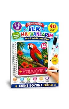 Çocuklar İçin İlk Hayvanlarım Kartlar Kitabı Çocuklar İçin İlk Hayvanlarım Kartlar Kitabı