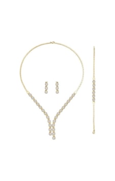 14 Ayar Çiçekli Salkımlı Set 25.00 Gram