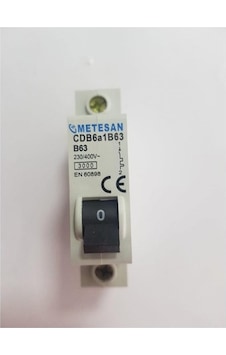 METESAN 1x20A B TİP 3KA SİGORTA 12 ADET METESAN 1x20A B TİP 3KA SİGORTA 12 ADET