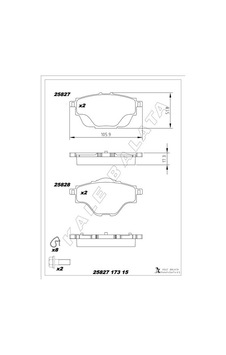 Kale-balata Arka Fren Balatası Astra L-grandland-c4 Grand/spacetourer-c5 Aırcross-p508-p5008-p308-p3008-ds4-ds7 290mm 25827-m00-00-kd11 95525386 1609000980 1647874380 Kale-balata Arka Fren Balatası Astra L-grandland-c4 Grand/spacetourer-c5 Aırcross-p508-p5008-p308-p3008-ds4-ds7 290mm 25827-m00-00-kd11 95525386 1609000980 1647874380